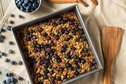 Blueberry Chai Baked Oatmeal